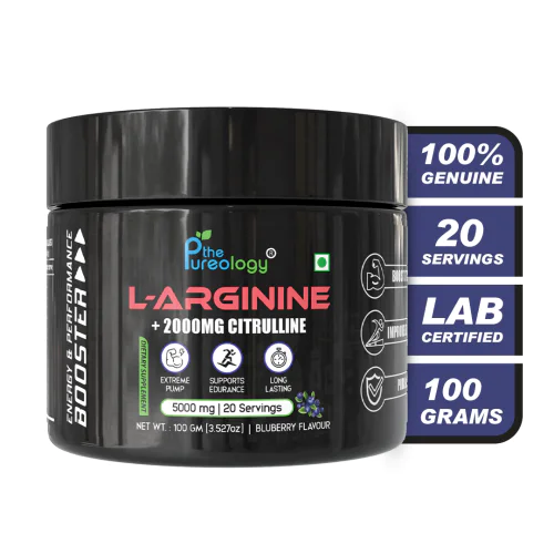 thepureology L-Arginine + 2000 MG Citrulline ( Blueberry, 100gm)
